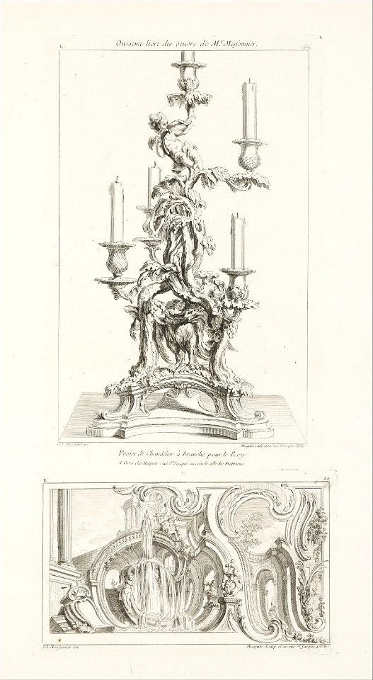 Projet de Chandelier à branche pour le Roy. - Google Art Project