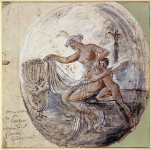 Projet pour le tableau satirique contre Mademoiselle Lange