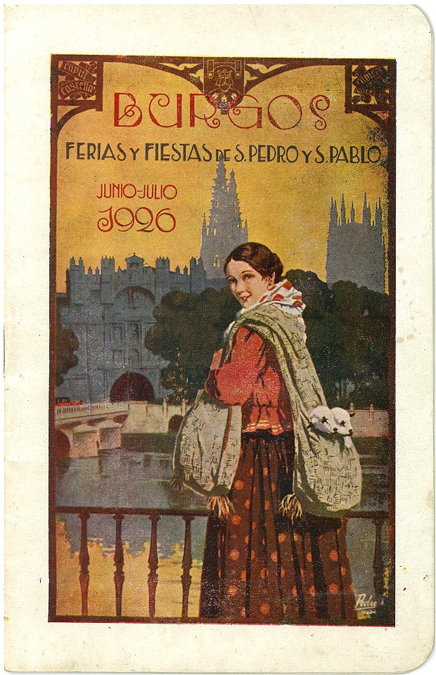 Programa fiestas San Pedro y San Pablo 1926, cover by Mariano Pedrero
