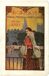 Programa fiestas San Pedro y San Pablo 1926, cover by Mariano Pedrero