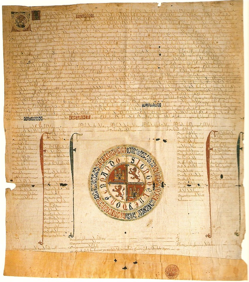 Privilegio rodado de Fernando IV de Castilla confirmando los privilegios que Alfonso X y Sancho IV concedieron al monasterio de San Clemente de Sevilla (13-4-1304)