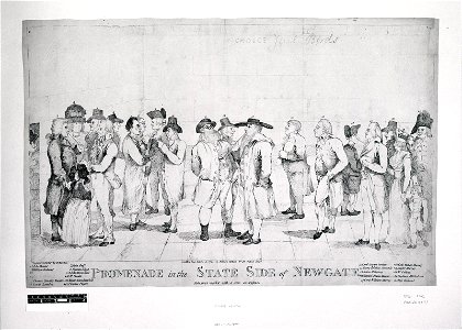 Promenade in the State Side of Newgate (BM 1867,0309.777 1)
