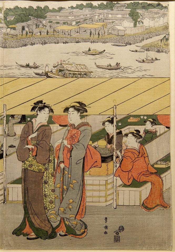 Promenade women Ryogoku Bridge Guimet MA2374 n05