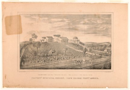 Protestt. Episcopal mission, Cape Plamas Westn. Africa - W.L. Breton, Phila. 1838 ; P.S. Duval lith. Phila. LCCN2017648286