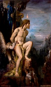 Prometheus by Gustave Moreau. Free illustration for personal and commercial use.