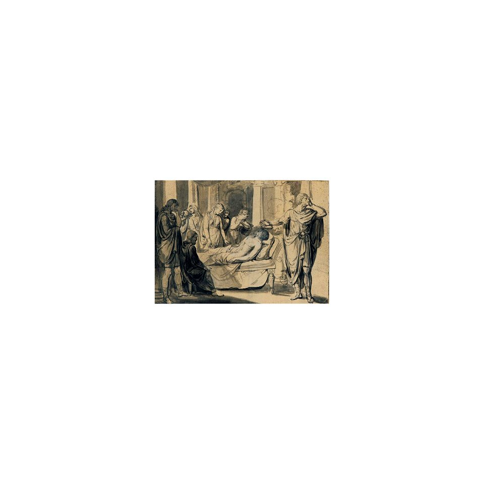 Property from a European Private Collection Circle of Jacques Louis David, THE DEATH, lot.125
