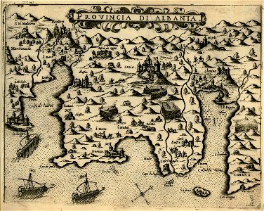 Provincia di Albania - Camocio Giovanni Francesco - 1574