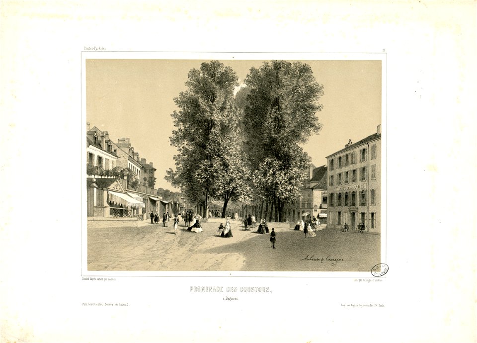 Promenade des Coustous, à Bagnères (19) - Fonds Ancely - B315556101 A AUBRUN 2 011