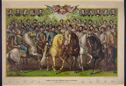 Prominent Union and Confederate generals and statesmen as they appeared during the great Civil War, 1861-5 LCCN91721223