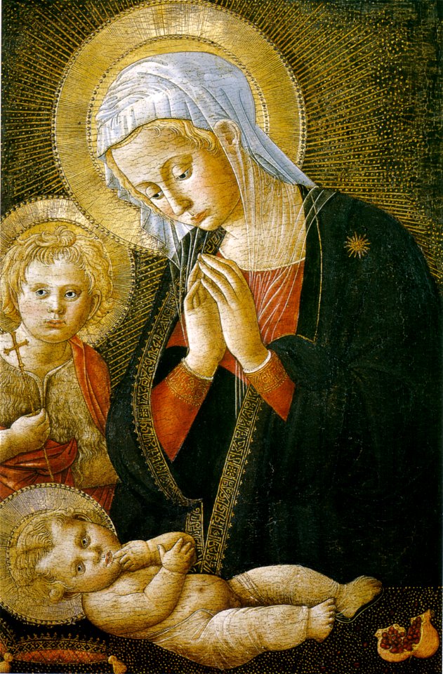 Pseudo-pier francesco fiorentino, madonna col bambino e san giovannino, 1460-1480 circa, uffizi 02