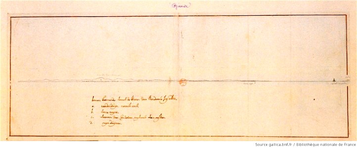 Profil des rives de la Gironde à son embouchure, by Hermann van der Hem, btv1b77418883