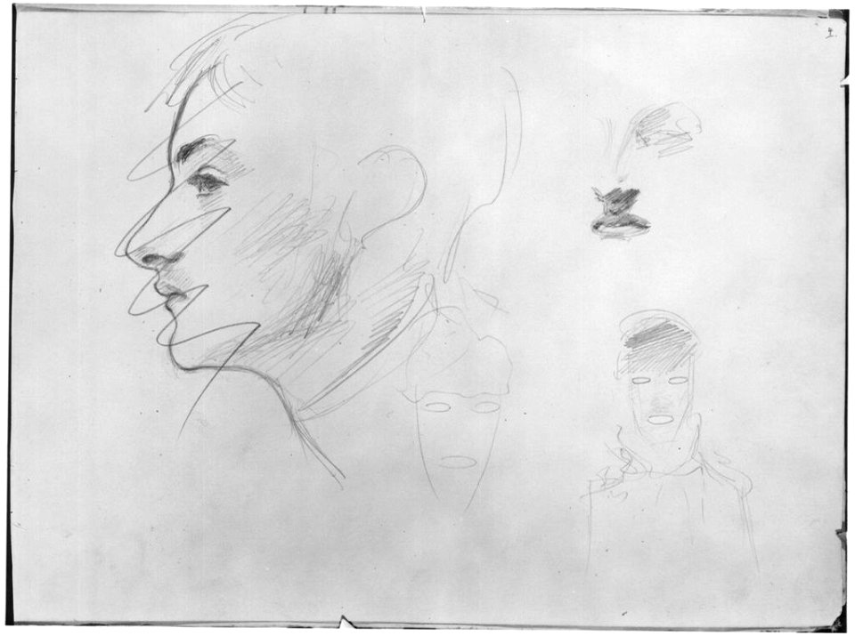 Profile of Madame Gautreau (Harvard)