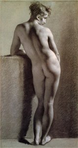 Proud-hon Pierre Paul Standing Female Nude Seen from the Back