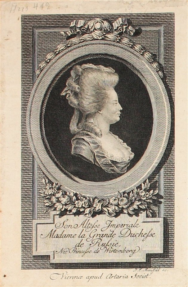 Profile portrait of Maria Fedorovna 02