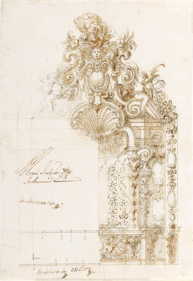 Proyecto del retablo de San Benito - Teodosio Sánchez Cañadas