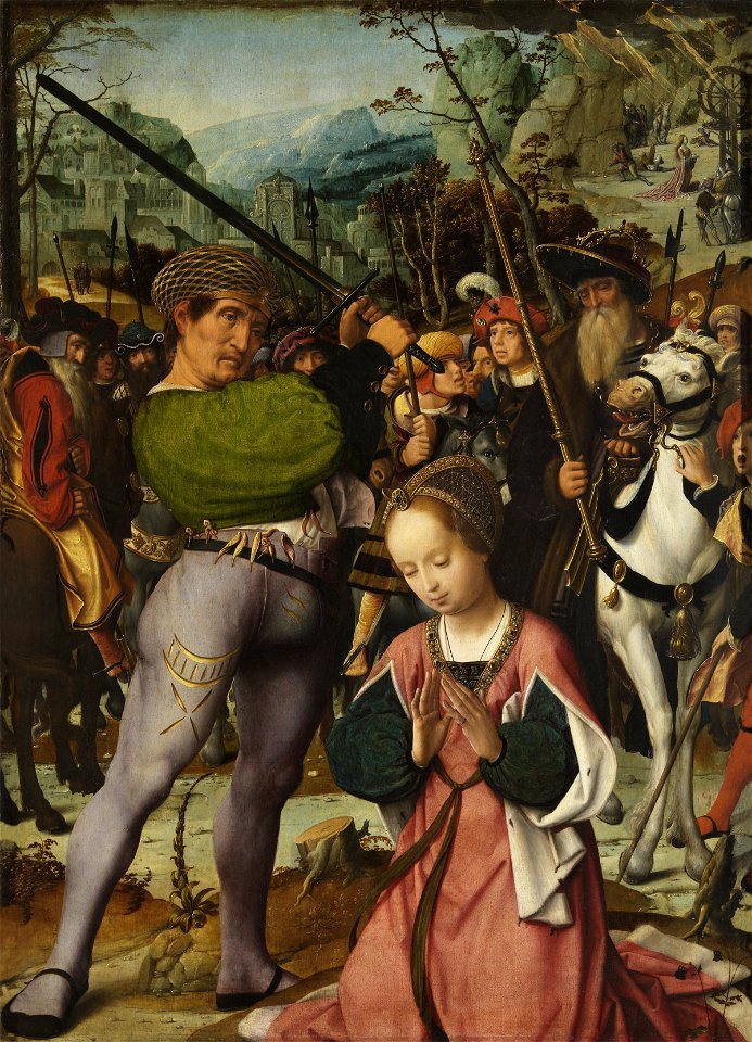 Jan Provoost - De kruisiging en het leven van de heilige Catharina van Alexandrië (KMSKA)
