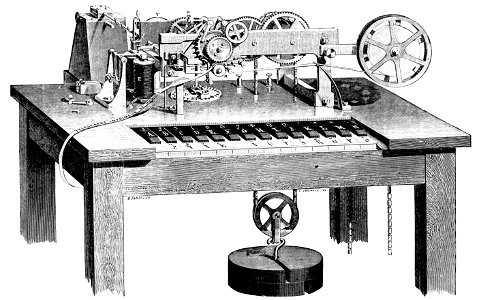 PSM V03 D427 Hughes printing telegraph