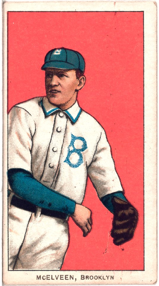 George Bell, Brooklyn Dodgers, baseball card portrait]