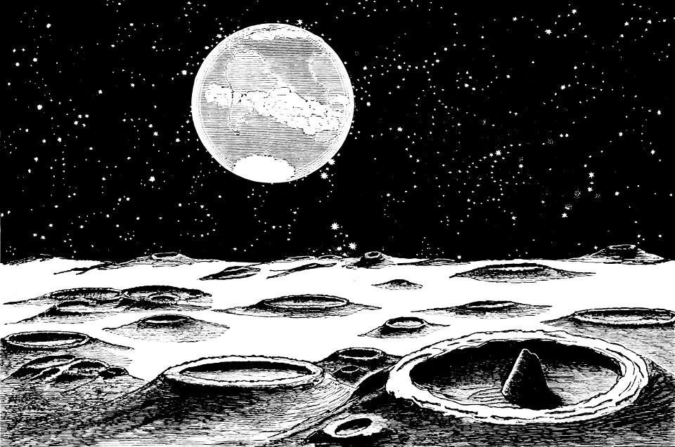 PSM V03 D776 Lunar landscape