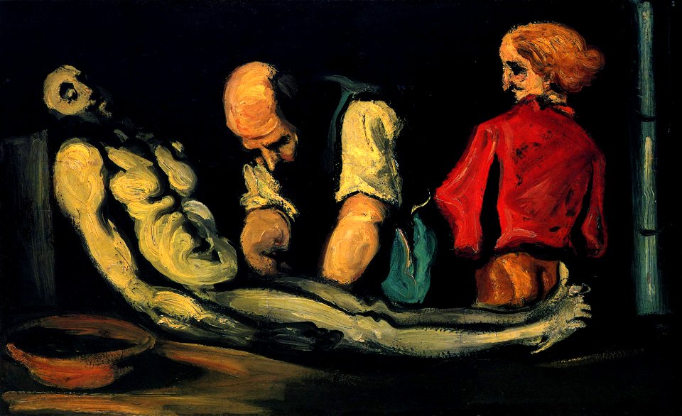 Préparation pour les funérailles, par Paul Cézanne