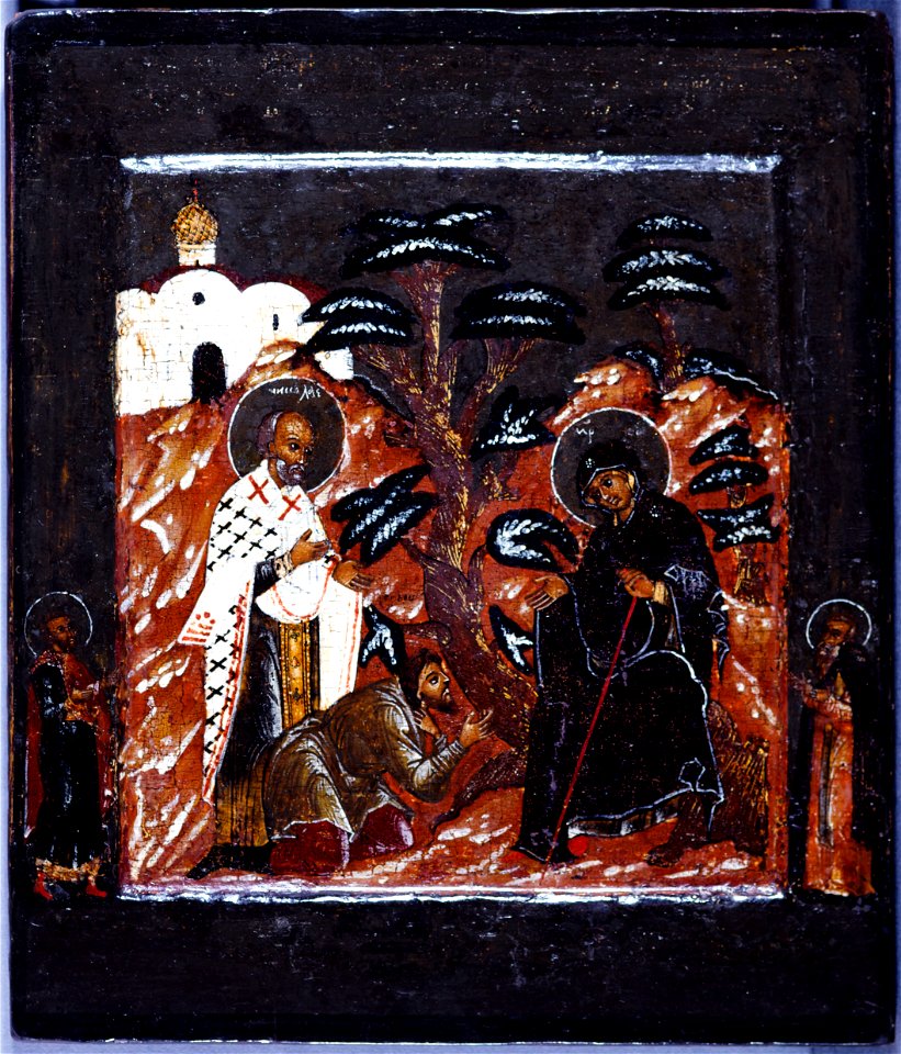 Pskov (Ecole de la Russie du Nord) - Apparition de la Vierge à Youritch - PPP4919 - Musée des Beaux-Arts de la ville de Paris