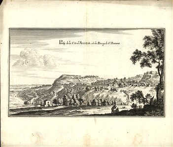 Prosp. de la Cité d'Alize et du Bourg de St. Rheine, objectnr A 57373