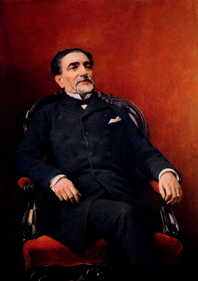 Práxedes Mateo Sagasta. Pintado por Casado del Alisal en 1884