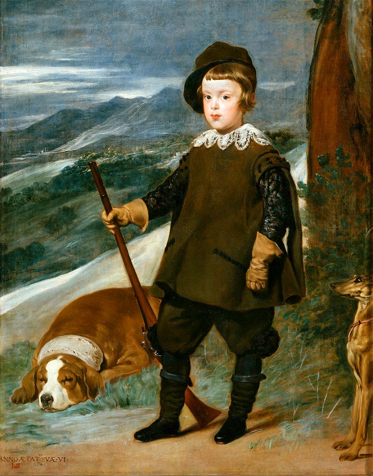 Príncipe BaltasarCarlos cazador Velázquez lou