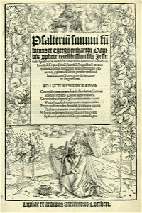 Psalterium summi funditoris 1518