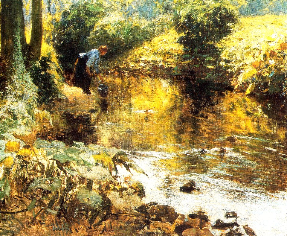 Près de la rivière. Evariste Carpentier