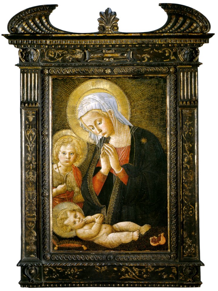 Pseudo-pier francesco fiorentino, madonna col bambino e san giovannino, 1460-1480 circa, uffizi 01