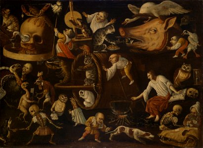 Pseudo Bocchi - Witchcraft Scene with Dwarve - 1954.58.5 - Yale University Art Gallery