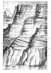 PSM V07 D692 Section of wall in grand canyon