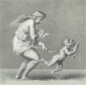 Prud'hon nymphe, satyre et papillon