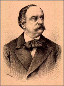 Prónay József arcképe az Ország-Világ 1884. 21. számában
