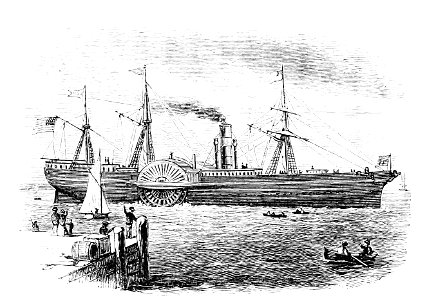 PSM V12 D551 Side wheel ocean steamer 1850