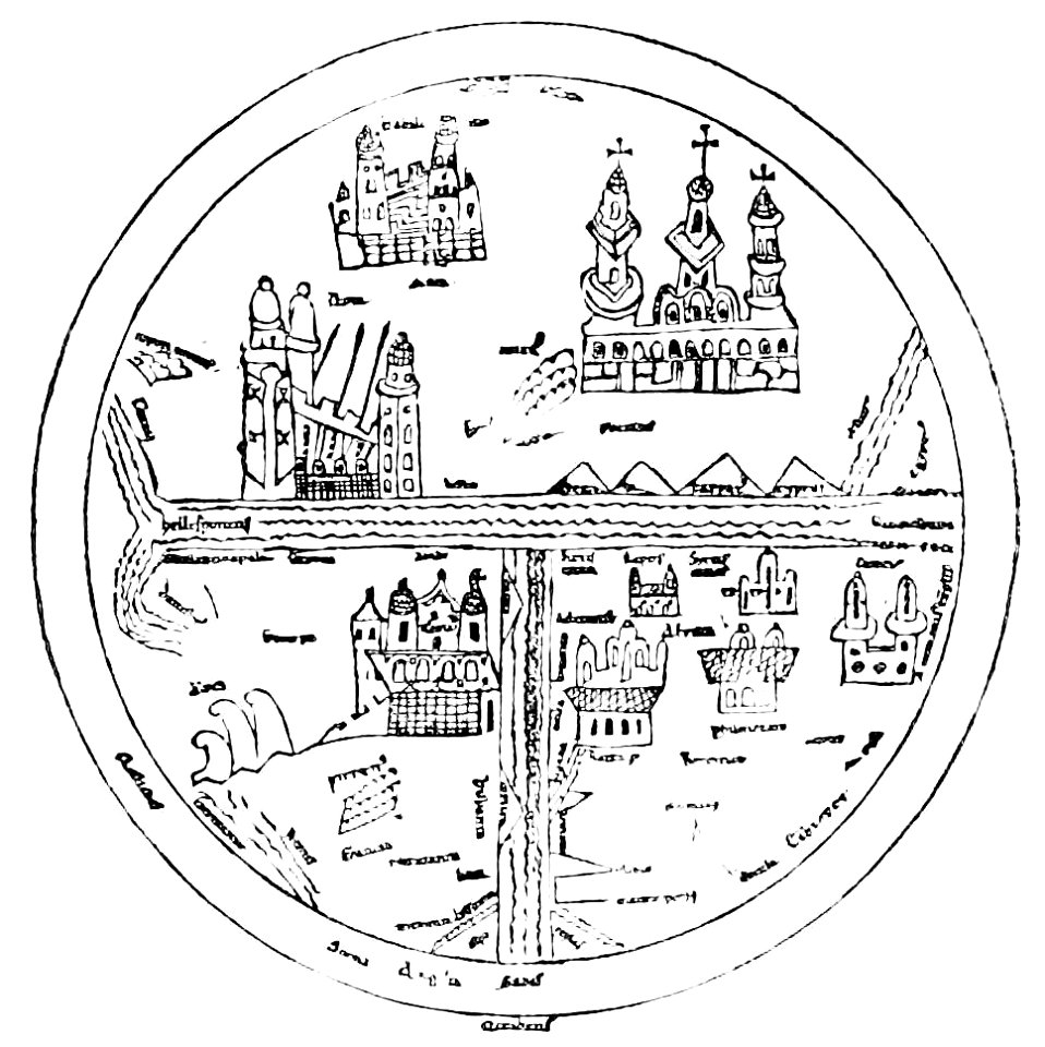 PSM V16 D512 Map of the world 10th century