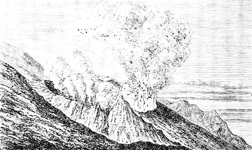 PSM V20 D056 Stromboli crater on the april 24 1874 eruption