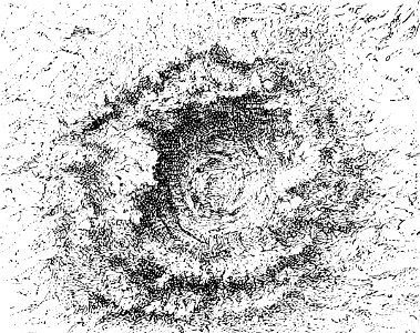 PSM V22 D512 Artificial crater obtained with an alloy. Free illustration for personal and commercial use.