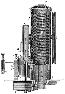 PSM V18 D342 Steam generator. Free illustration for personal and commercial use.