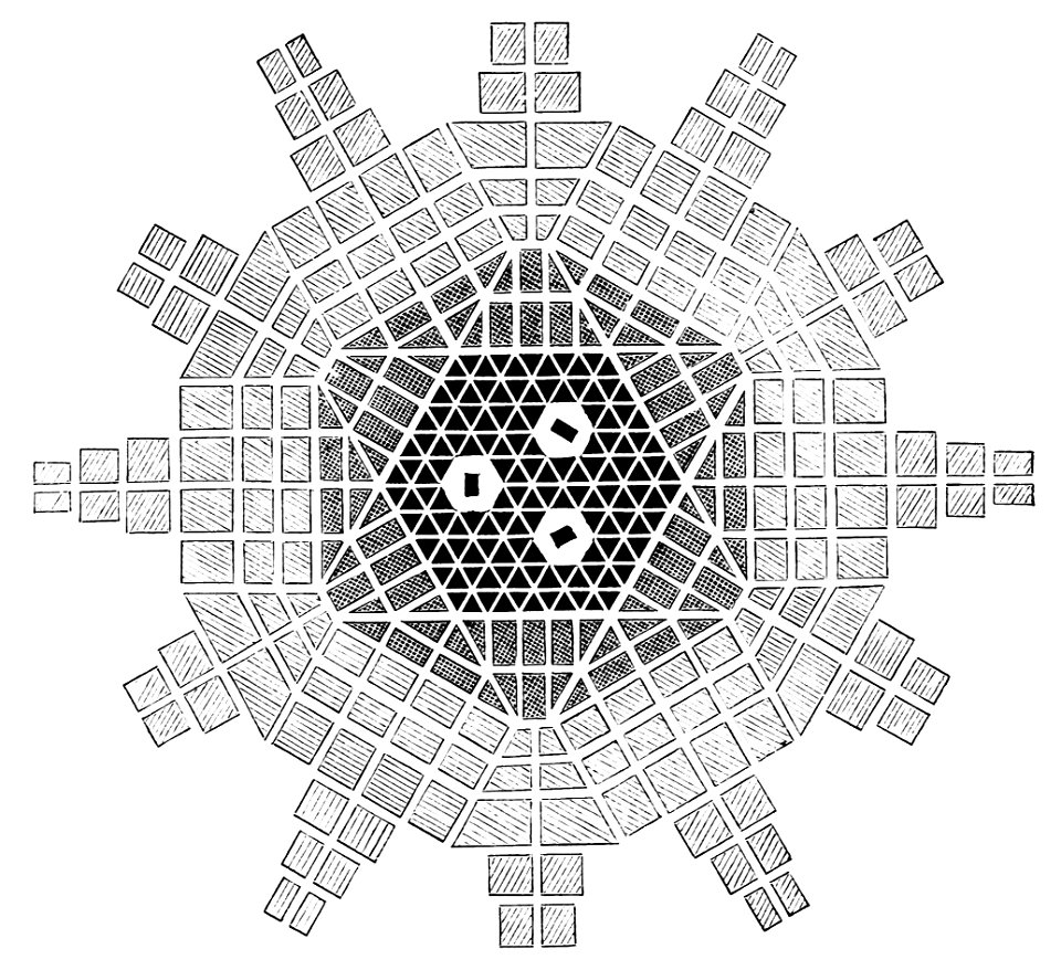 PSM V21 D405 Circular urban habitat concept focusing on the center