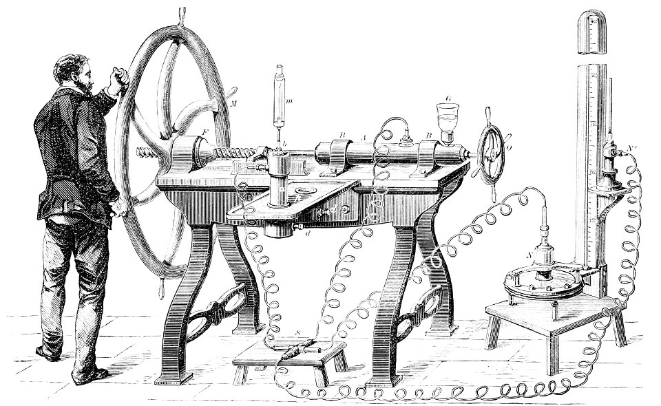 PSM V12 D635 Cailletet gas liquefaction apparatus