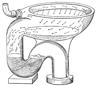 PSM V33 D318 Water closet with concealed obstruction