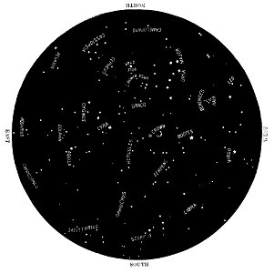 PSM V31 D201 Circular map of the summer heavens