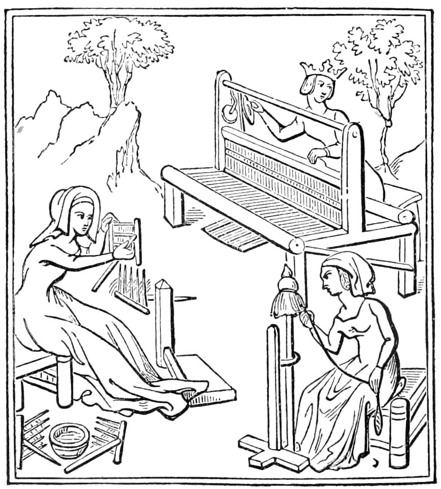 PSM V39 D202 Ladies carding spinning and weaving