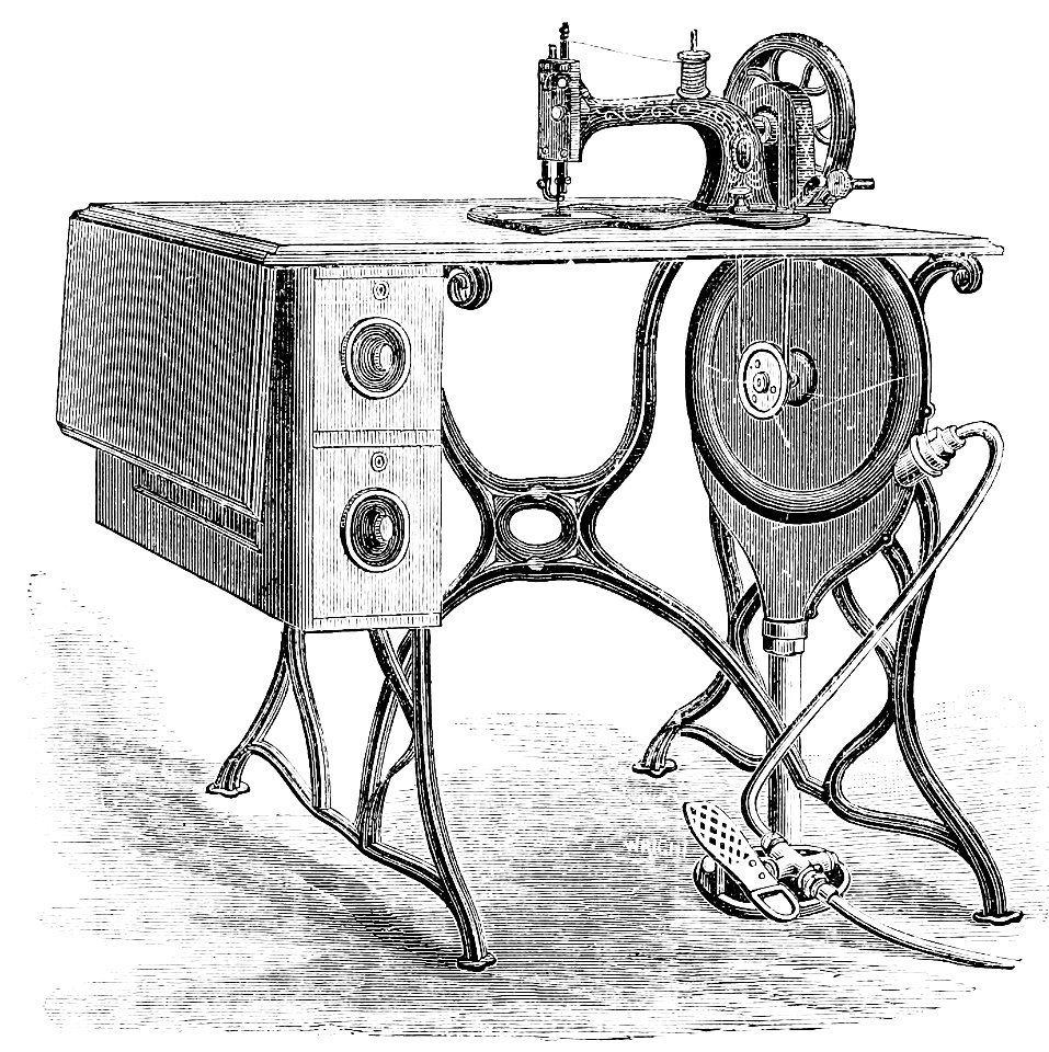 PSM V18 D236 Water turbine driven sewing machine