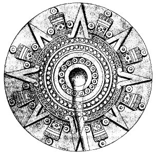 PSM V31 D091 Sacrificial stone or cuauhxicalli of tizoc