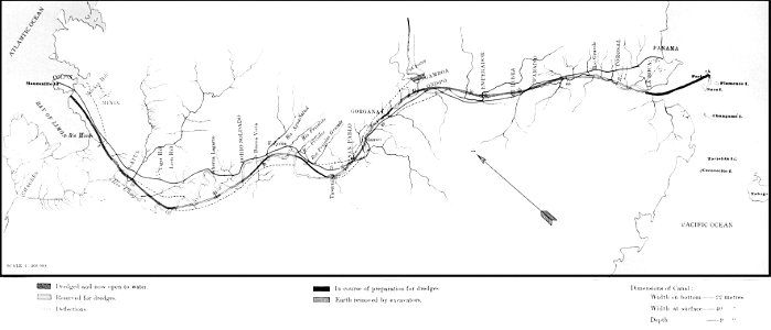PSM V32 D471 The panama canal route
