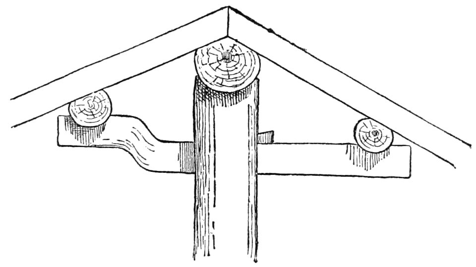 PSM V28 D666 Section of gable roof framing