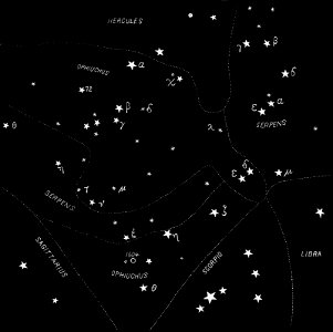 PSM V31 D207 Ophiuchus and serpens. Free illustration for personal and commercial use.